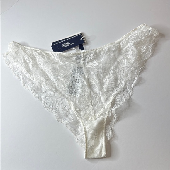 Polo Ralph Lauren Other - Polo Ralph Lauren Heritage Lace Tanga Panties Ecru XL